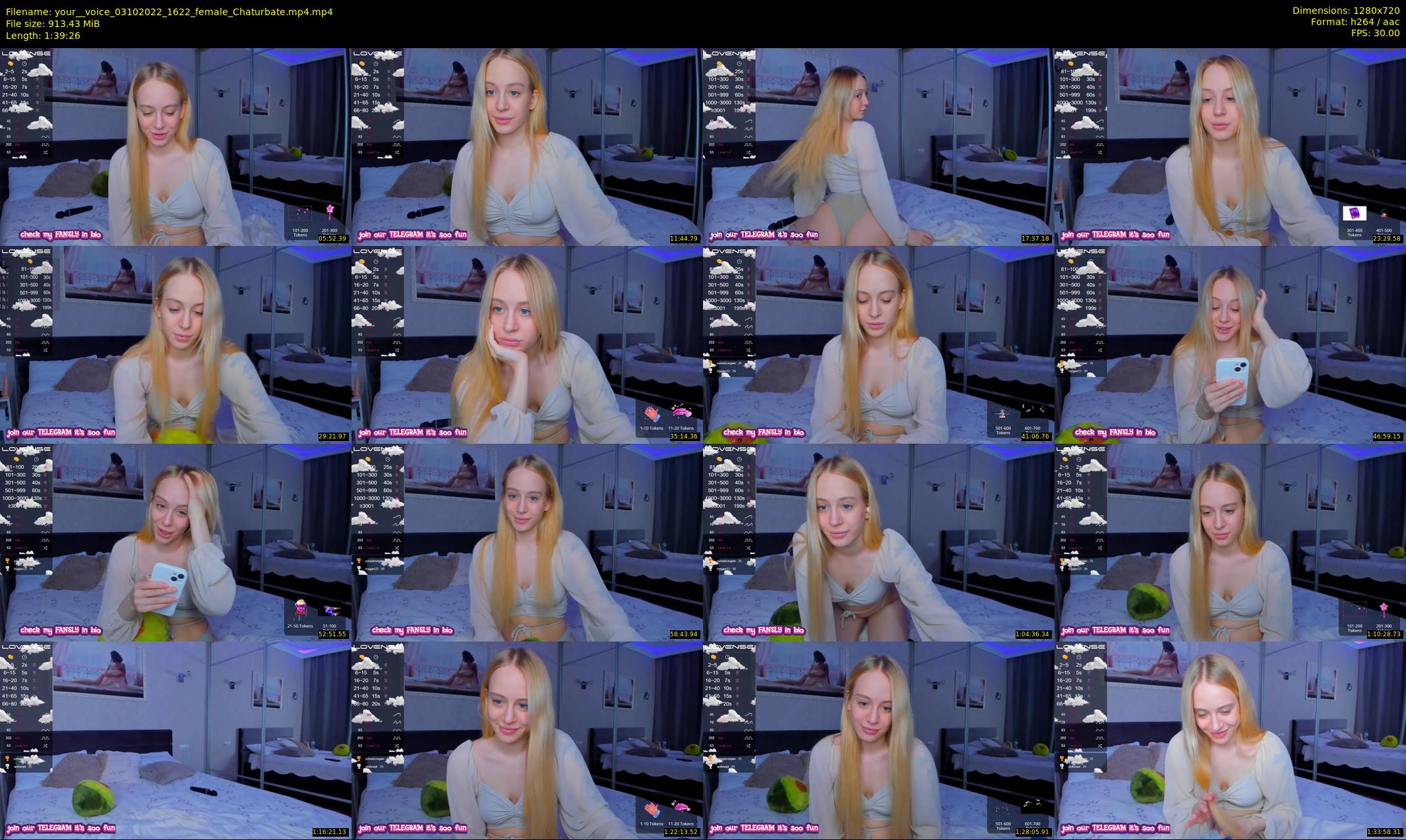 your__voice — 100 minute Chaturbate female cam show recording, 720p, Oct 3, 2022