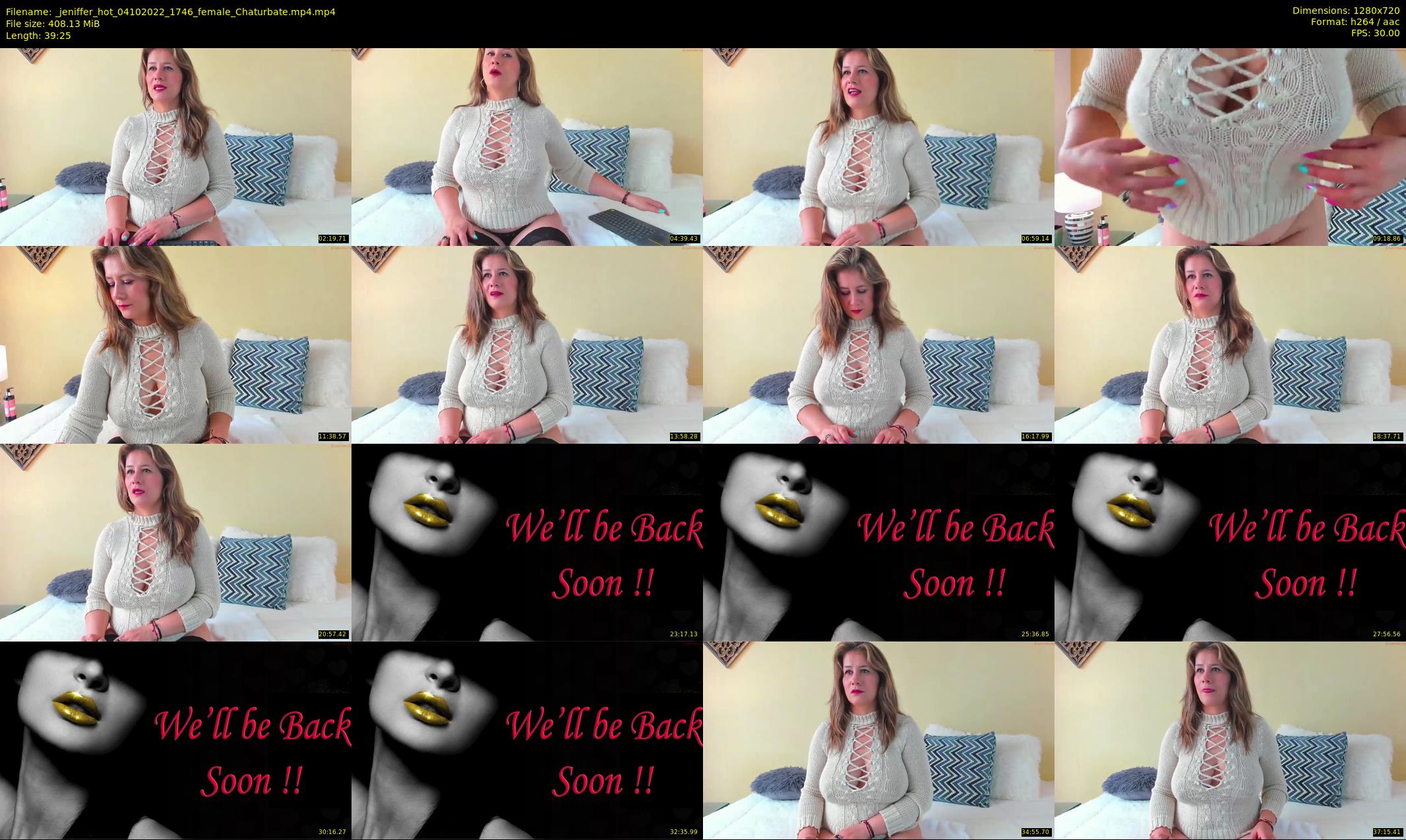 _jeniffer_hot — 40 minute Chaturbate female cam show recording, 720p, Oct 4, 2022