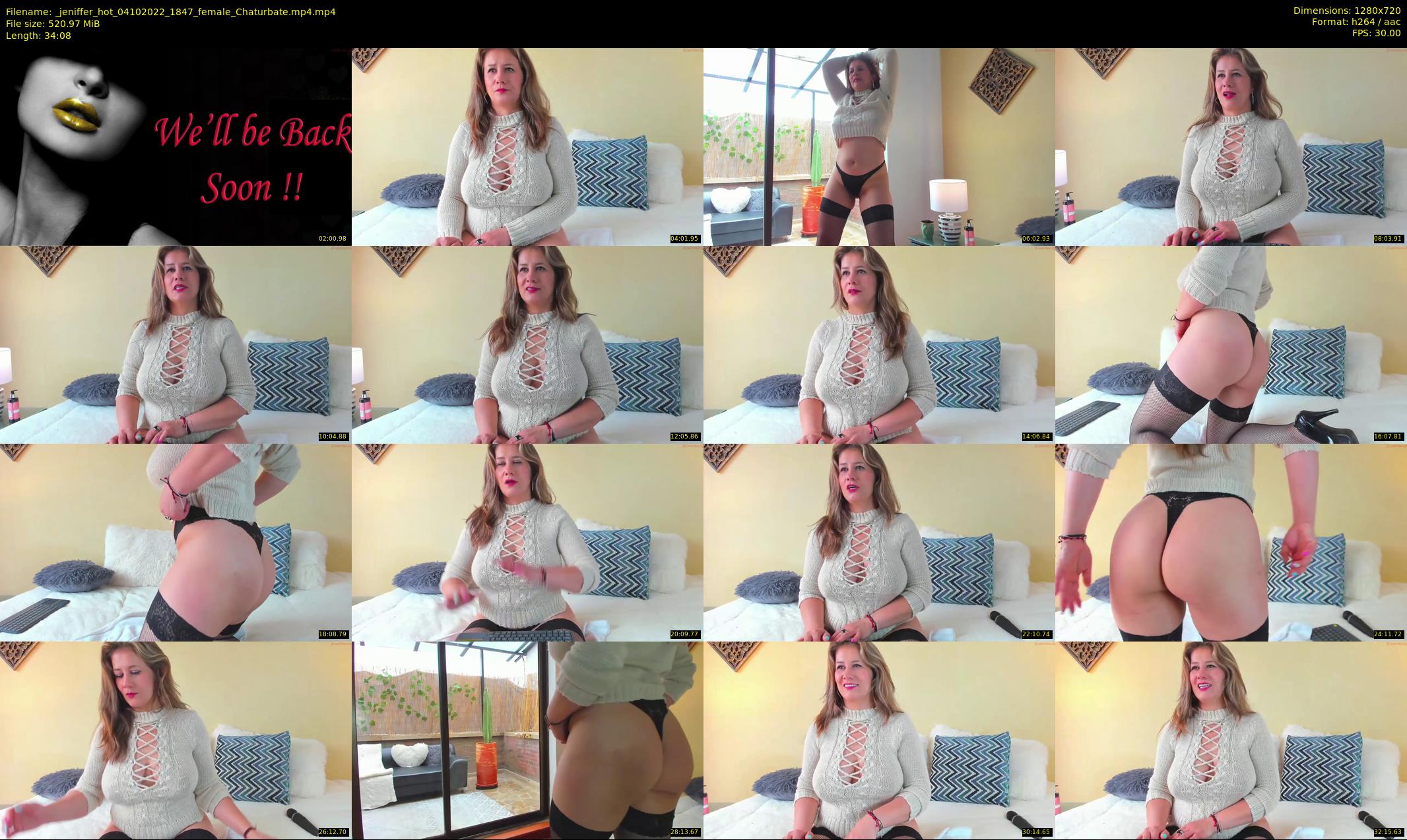 _jeniffer_hot — 35 minute Chaturbate female cam show recording, 720p, Oct 4, 2022