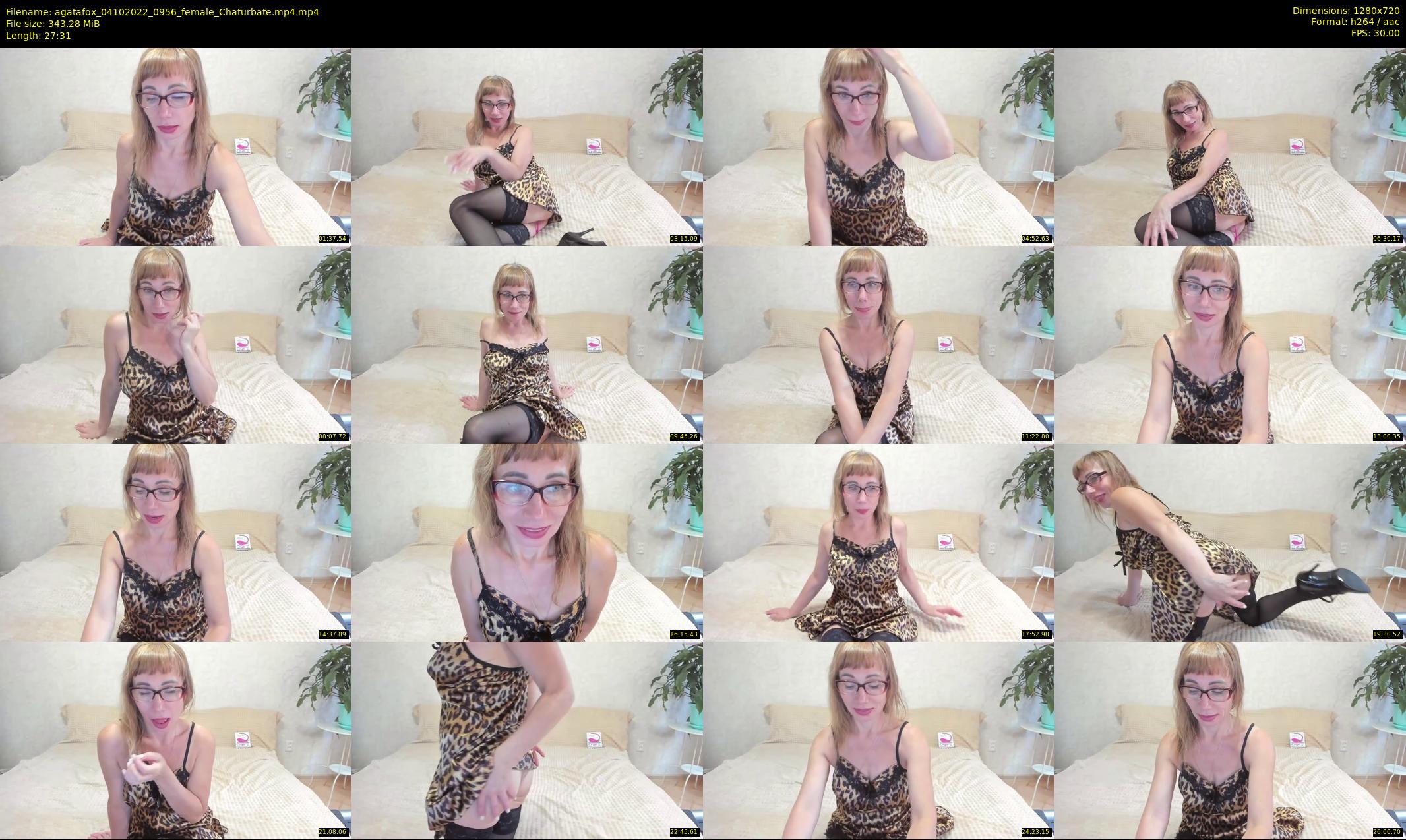 agatafox — 28 minute Chaturbate female cam show recording, 720p, Oct 4, 2022