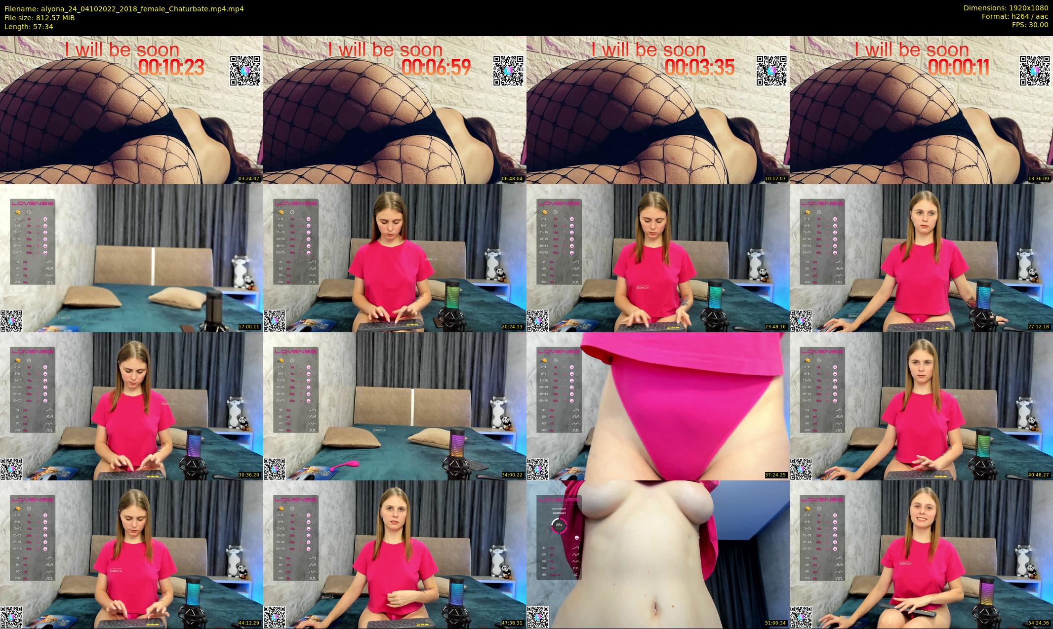 alyona_24 — 58 minute Chaturbate female cam show recording, 1080p, Oct 4, 2022