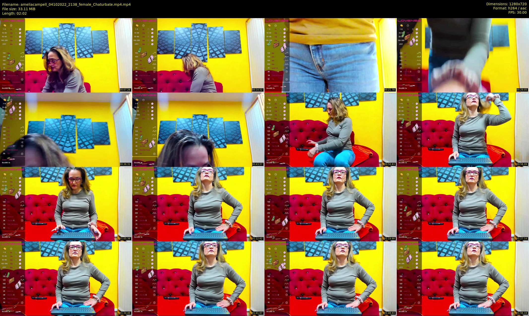 ameliacampell — 3 minute Chaturbate female cam show recording, 720p, Oct 4, 2022