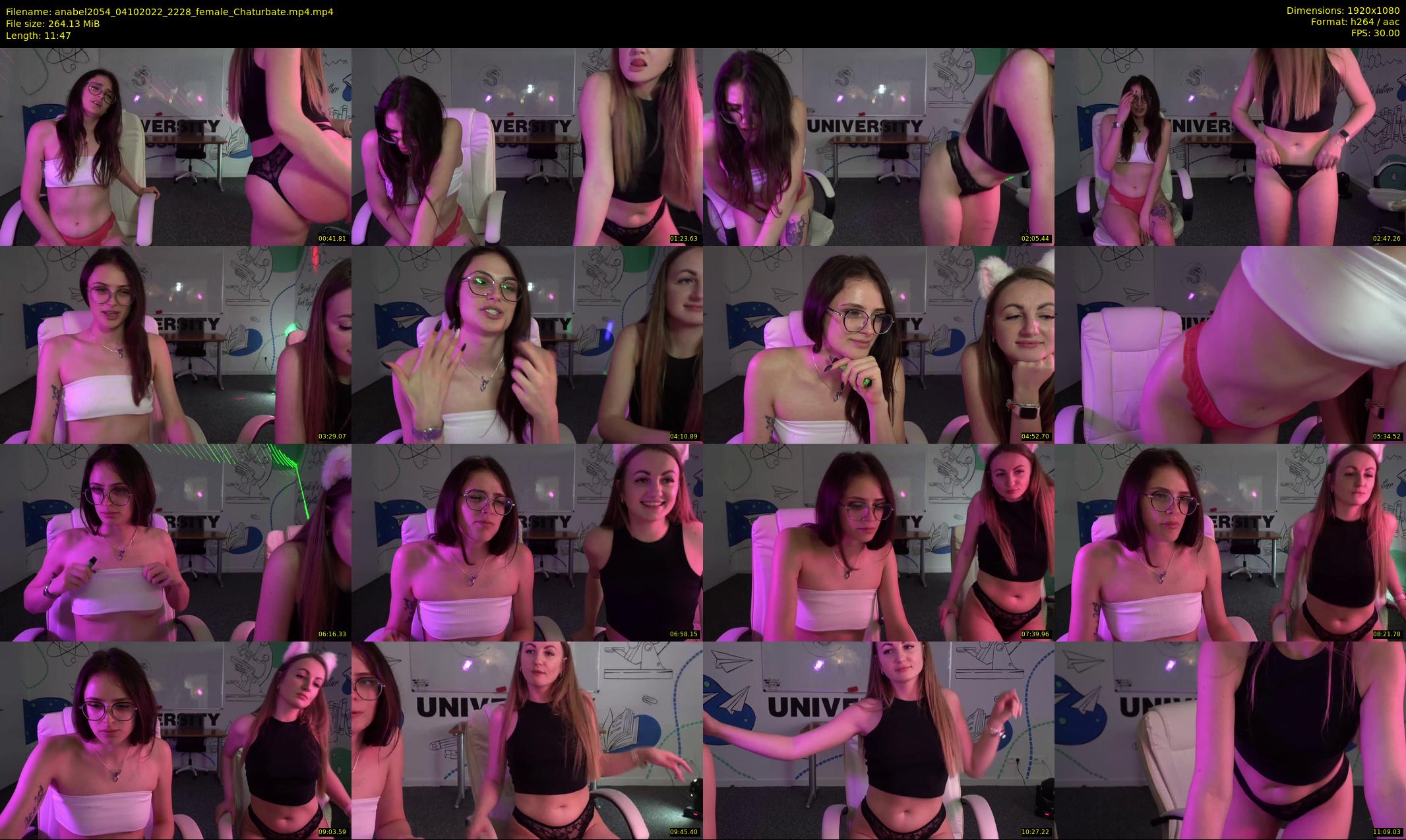 anabel2054 — 12 minute Chaturbate female cam show recording, 1080p, Oct 4, 2022