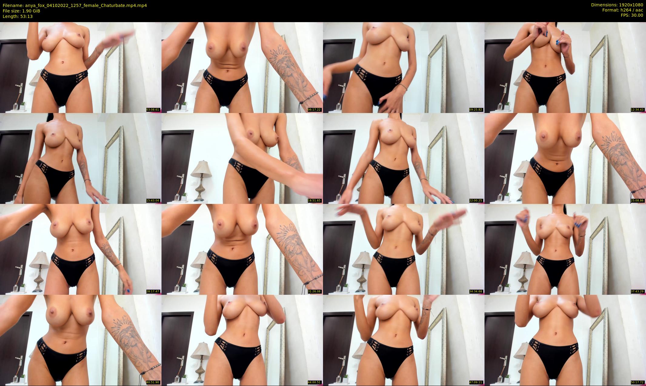 anya_fox — 54 minute Chaturbate female cam show recording, 1080p, Oct 4, 2022