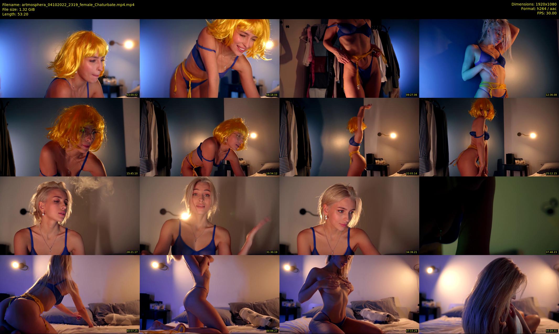 artmosphera — 54 minute Chaturbate female cam show recording, 1080p, Oct 4, 2022