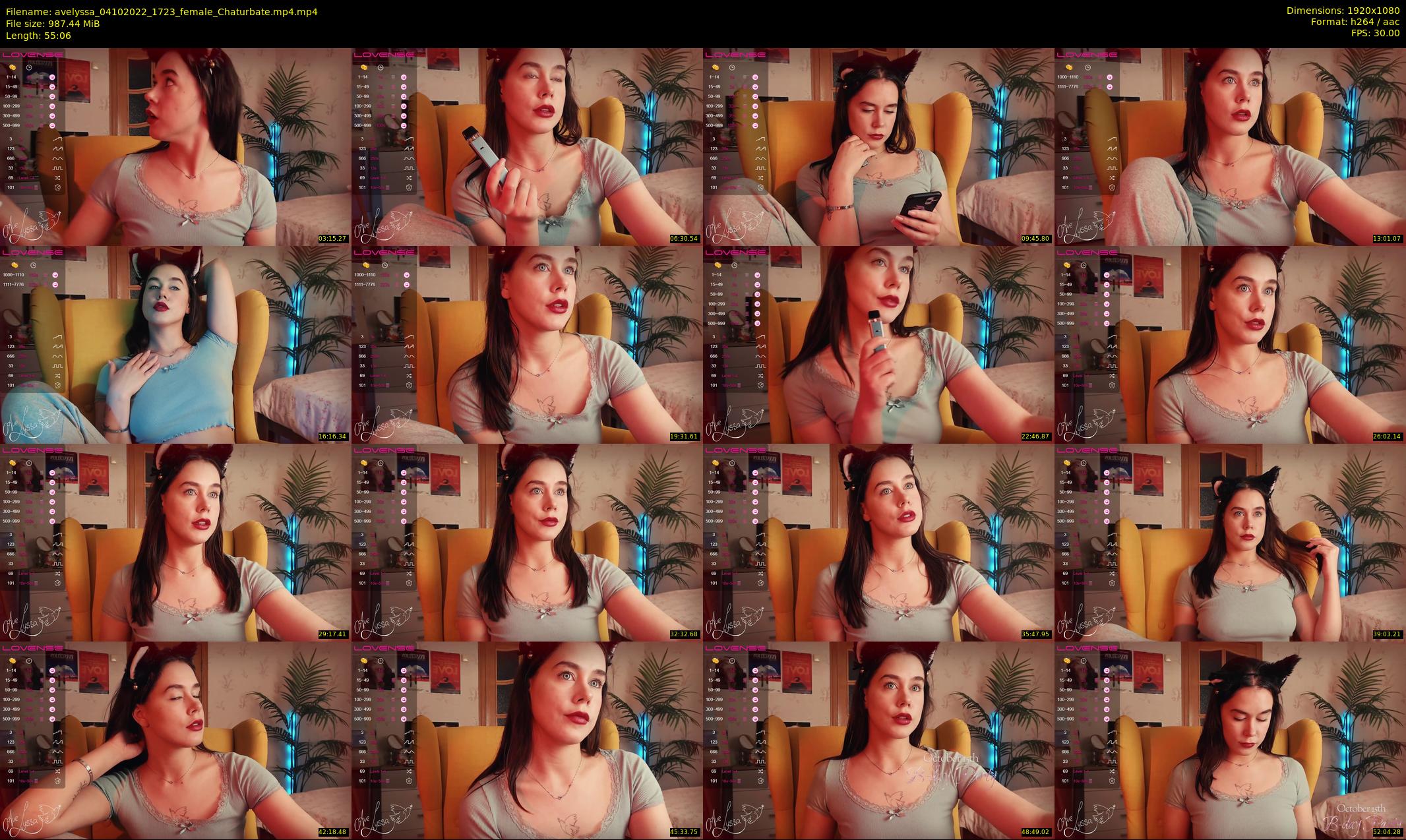 avelyssa — 56 minute Chaturbate female cam show recording, 1080p, Oct 4, 2022