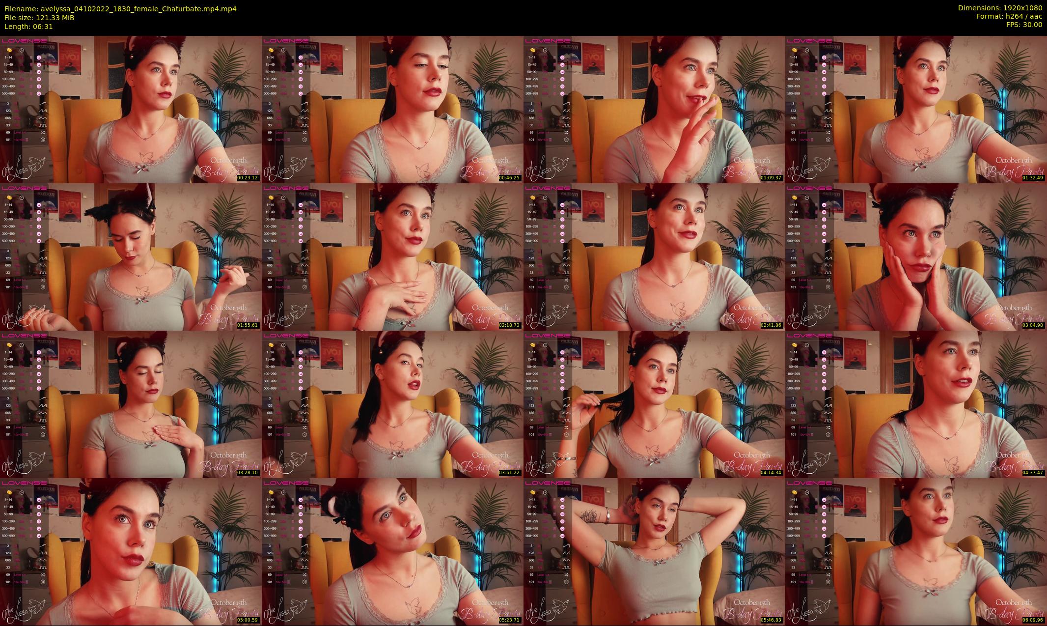avelyssa — 7 minute Chaturbate female cam show recording, 1080p, Oct 4, 2022