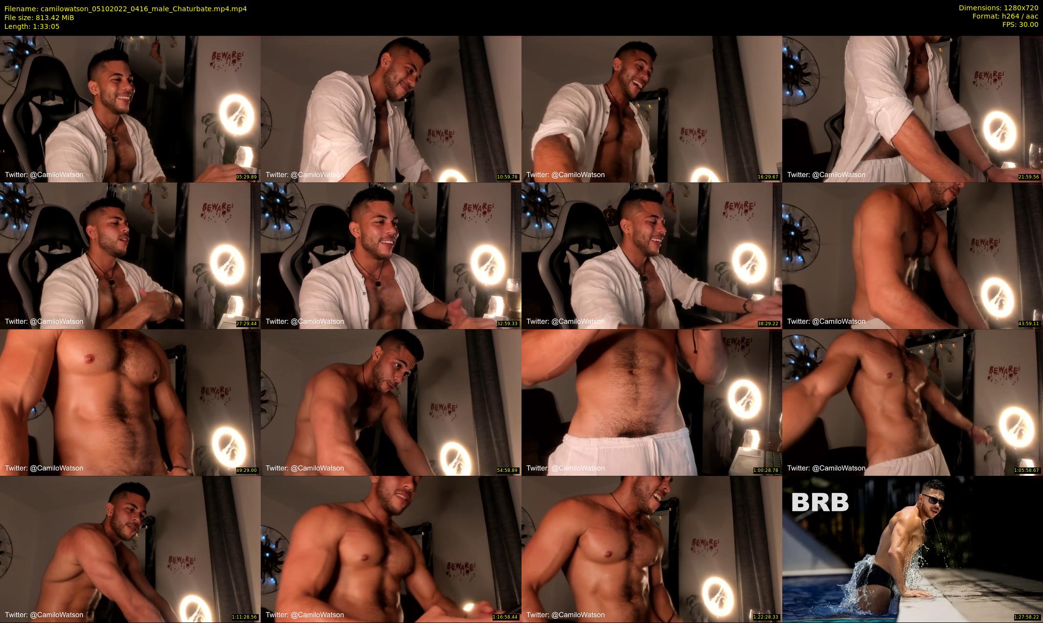 camilowatson — 94 minute Chaturbate male cam show recording, 720p, Oct 5, 2022
