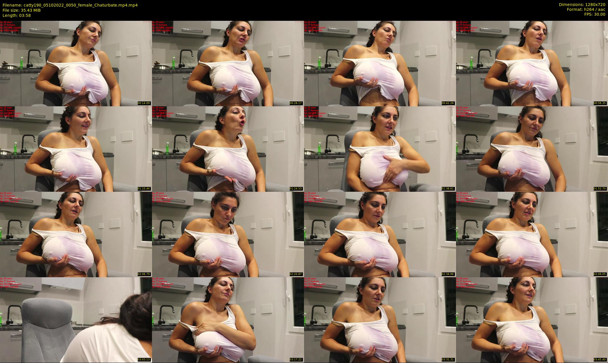 catty190 — 4 minute Chaturbate female cam show recording, 720p, Oct 5, 2022