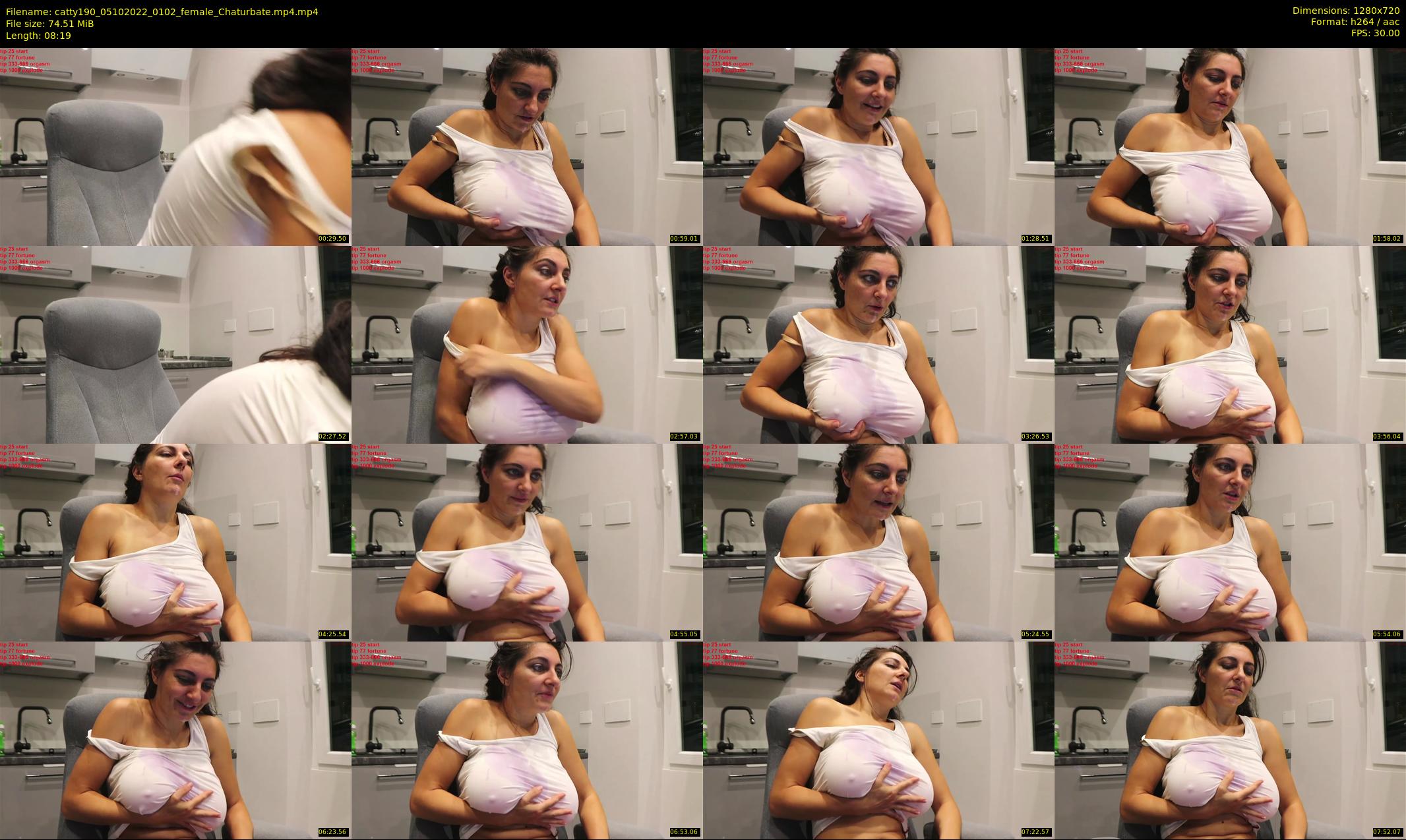 catty190 — 9 minute Chaturbate female cam show recording, 720p, Oct 5, 2022