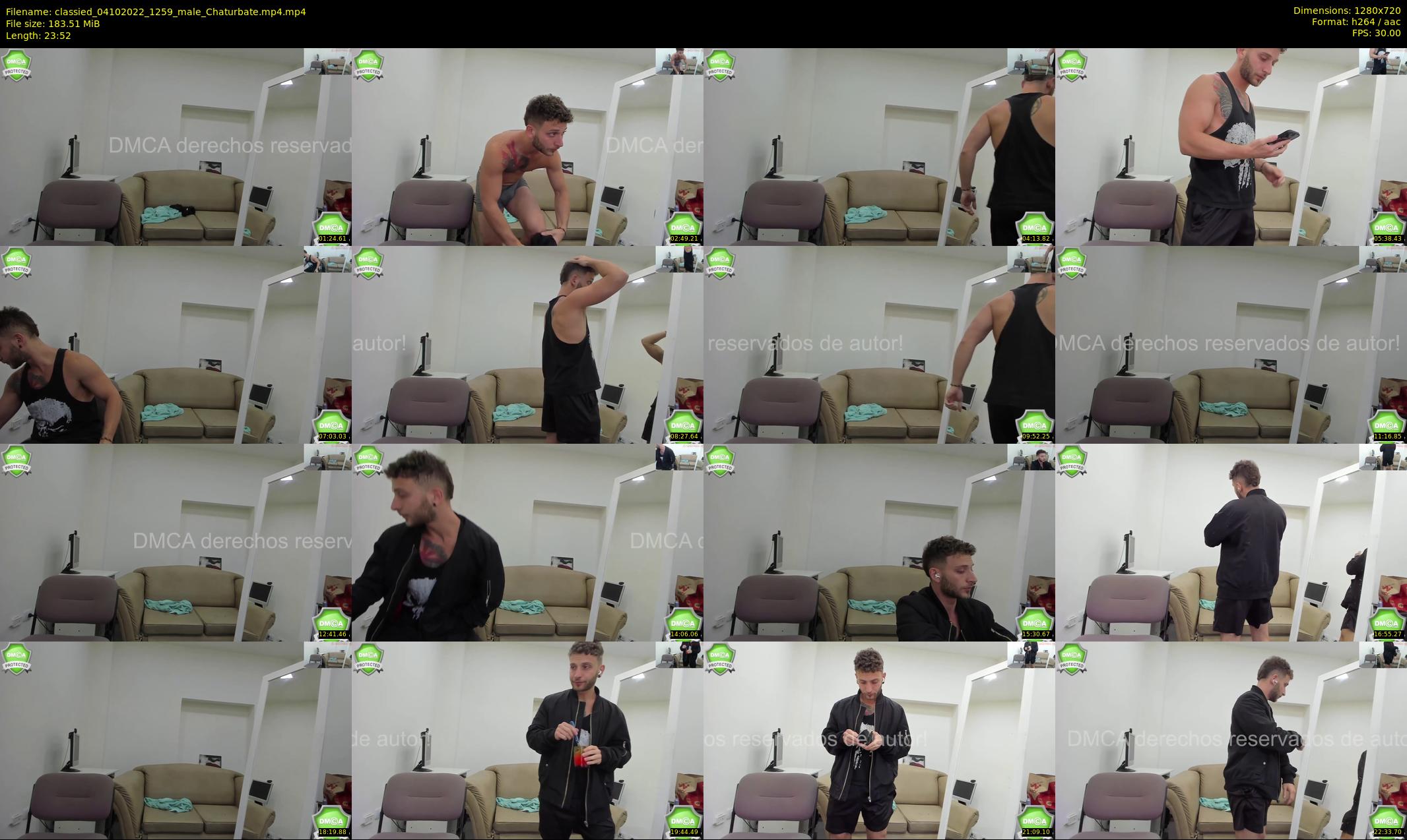 classied — 24 minute Chaturbate male cam show recording, 720p, Oct 4, 2022