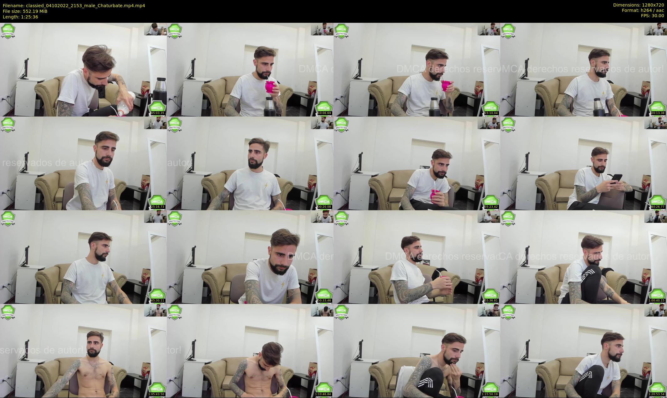 classied — 86 minute Chaturbate male cam show recording, 720p, Oct 4, 2022