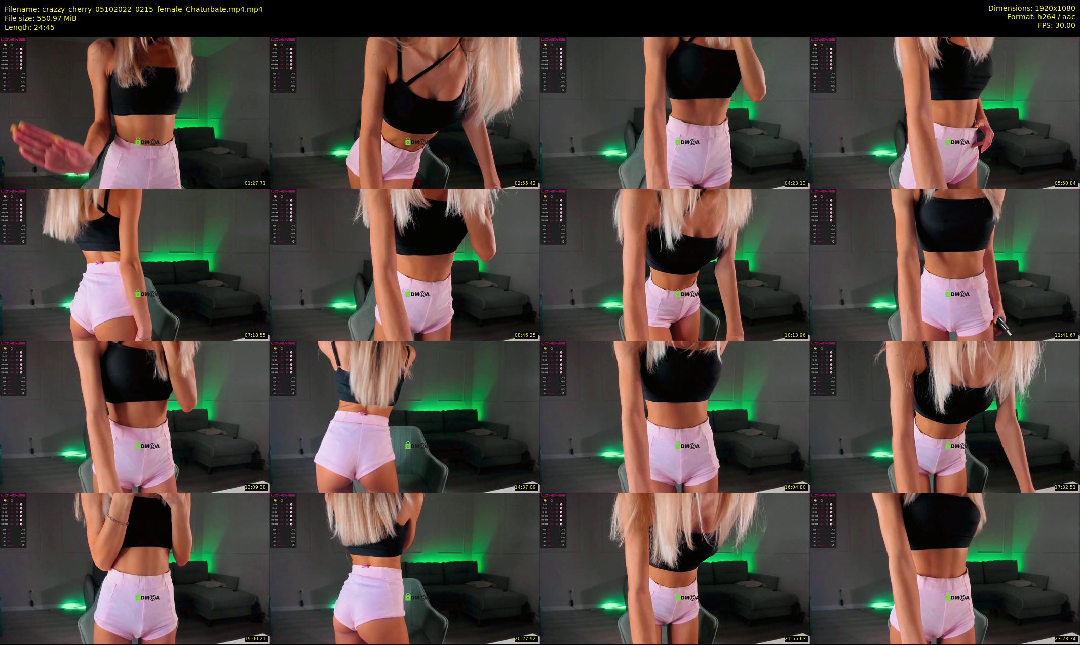 crazzy_cherry — 25 minute Chaturbate female cam show recording, 1080p, Oct 5, 2022