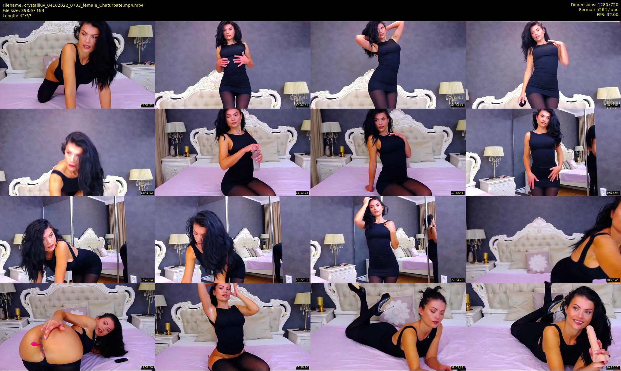 crystallluv — 43 minute Chaturbate female cam show recording, 720p, Oct 4, 2022