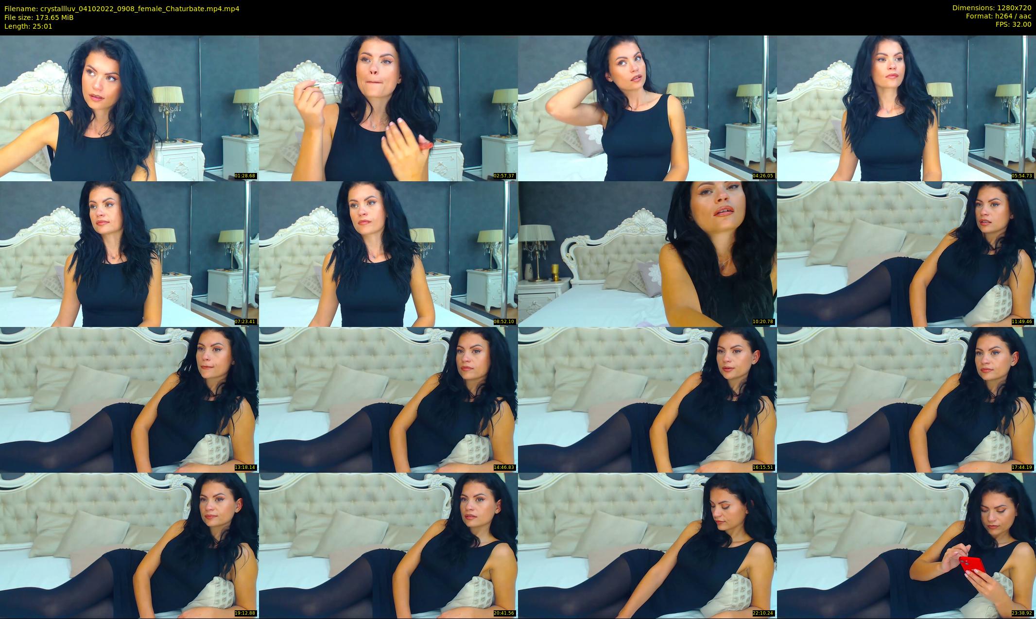 crystallluv — 26 minute Chaturbate female cam show recording, 720p, Oct 4, 2022