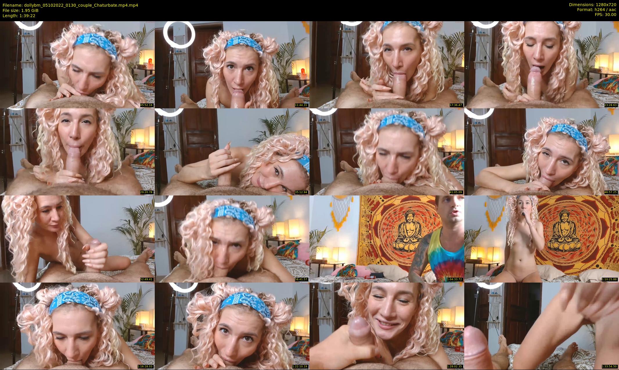 dollybm — 100 minute Chaturbate couple cam show recording, 720p, Oct 5, 2022