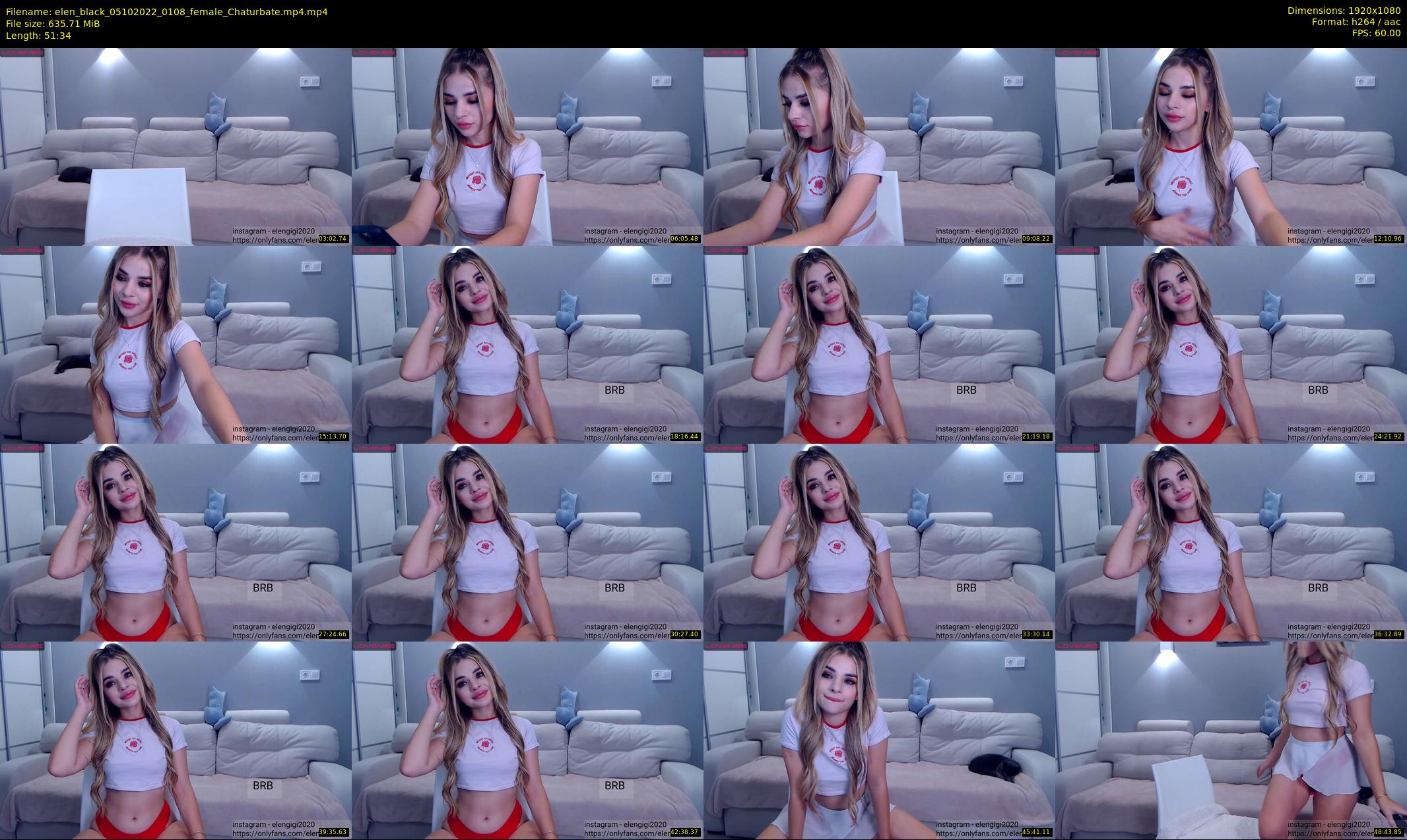 elen_black — 52 minute Chaturbate female cam show recording, 1080p, Oct 5, 2022
