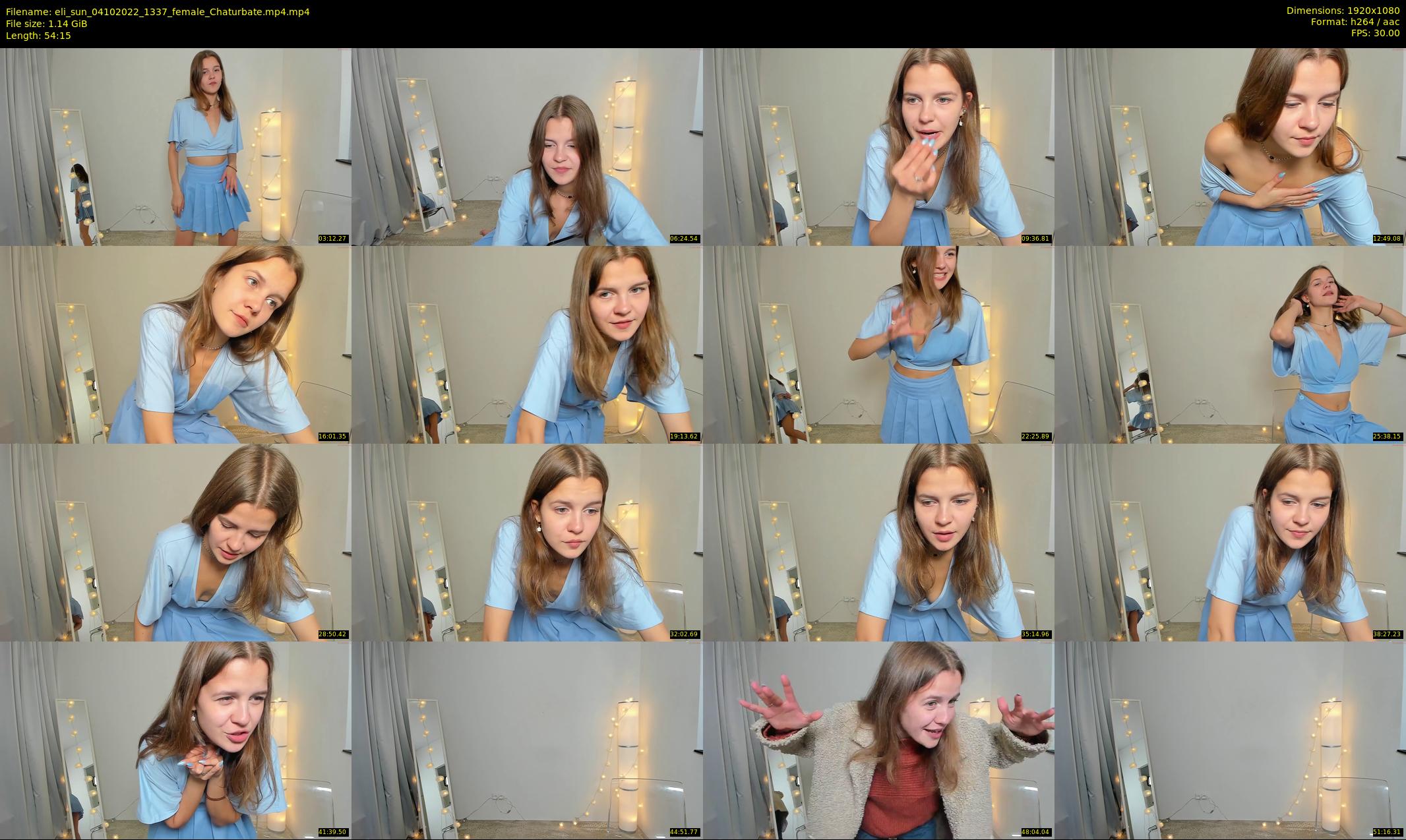 eli_sun — 55 minute Chaturbate female cam show recording, 1080p, Oct 4, 2022