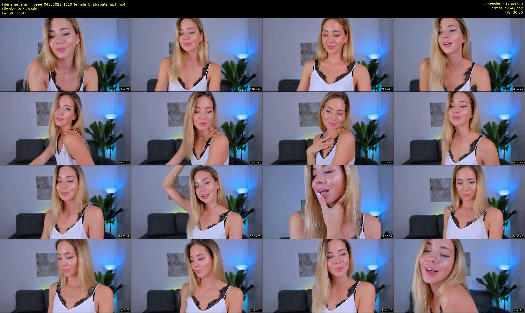 emmi_rosee — 35 minute Chaturbate female cam show recording, 720p, Oct 4, 2022