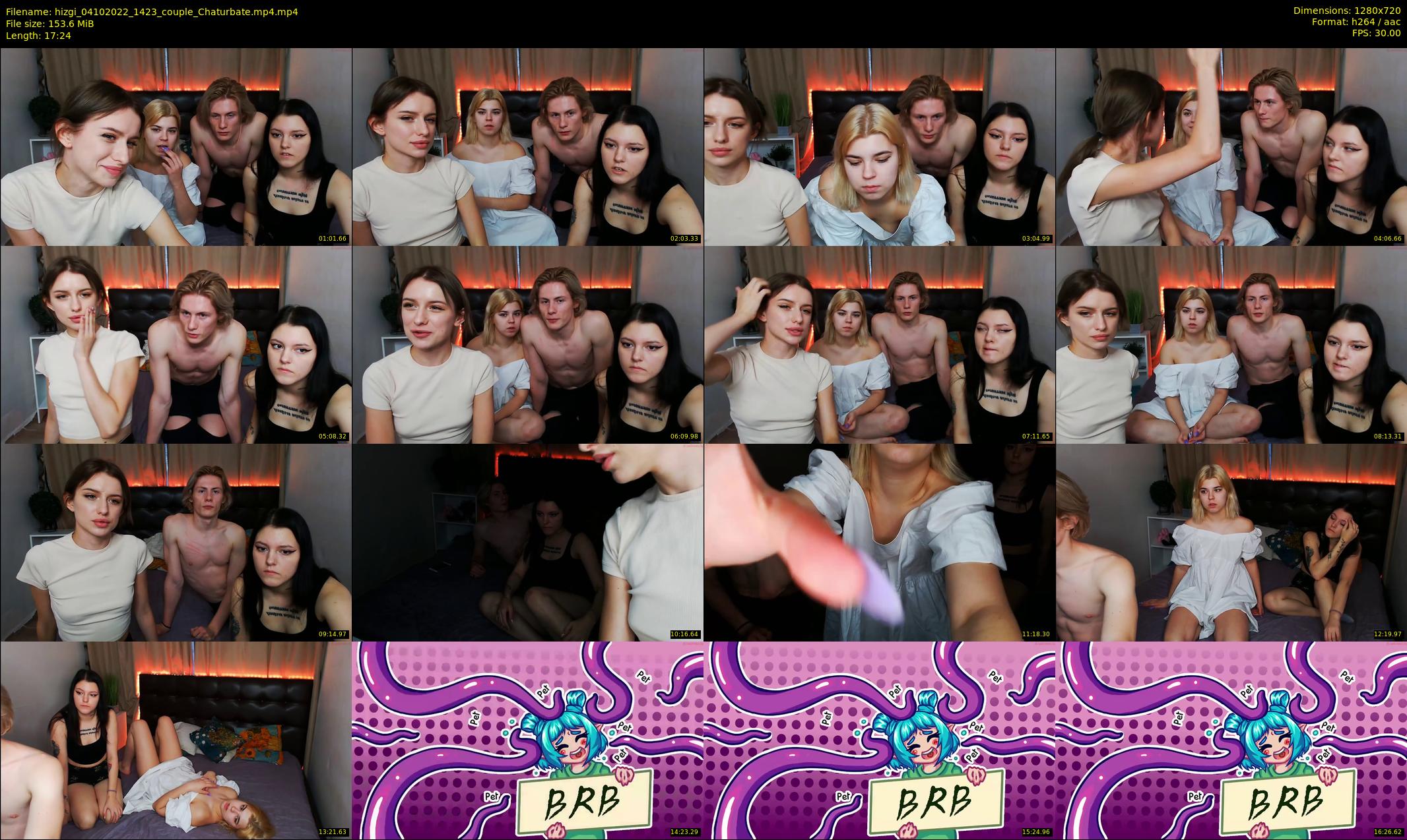 hizgi — 18 minute Chaturbate couple cam show recording, 720p, Oct 4, 2022