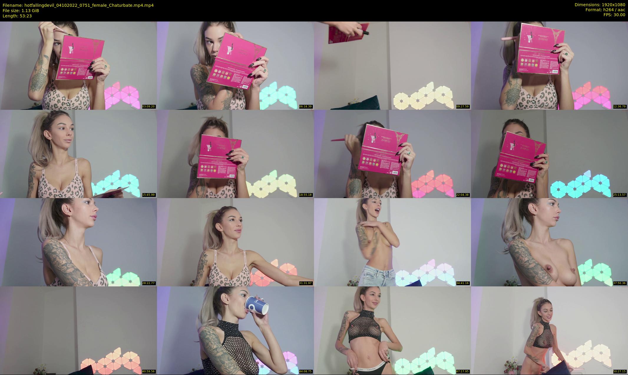 hotfallingdevil — 54 minute Chaturbate female cam show recording, 1080p, Oct 4, 2022