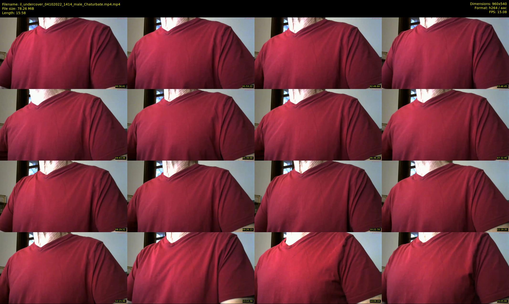 il_undercover — 16 minute Chaturbate male cam show recording, 480p, Oct 4, 2022