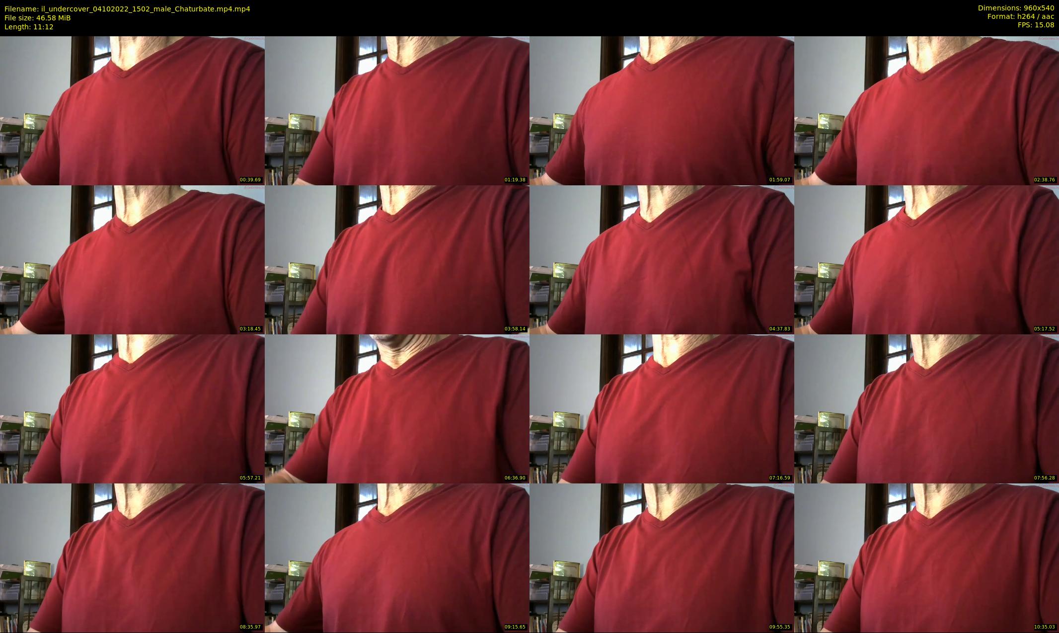 il_undercover — 12 minute Chaturbate male cam show recording, 480p, Oct 4, 2022