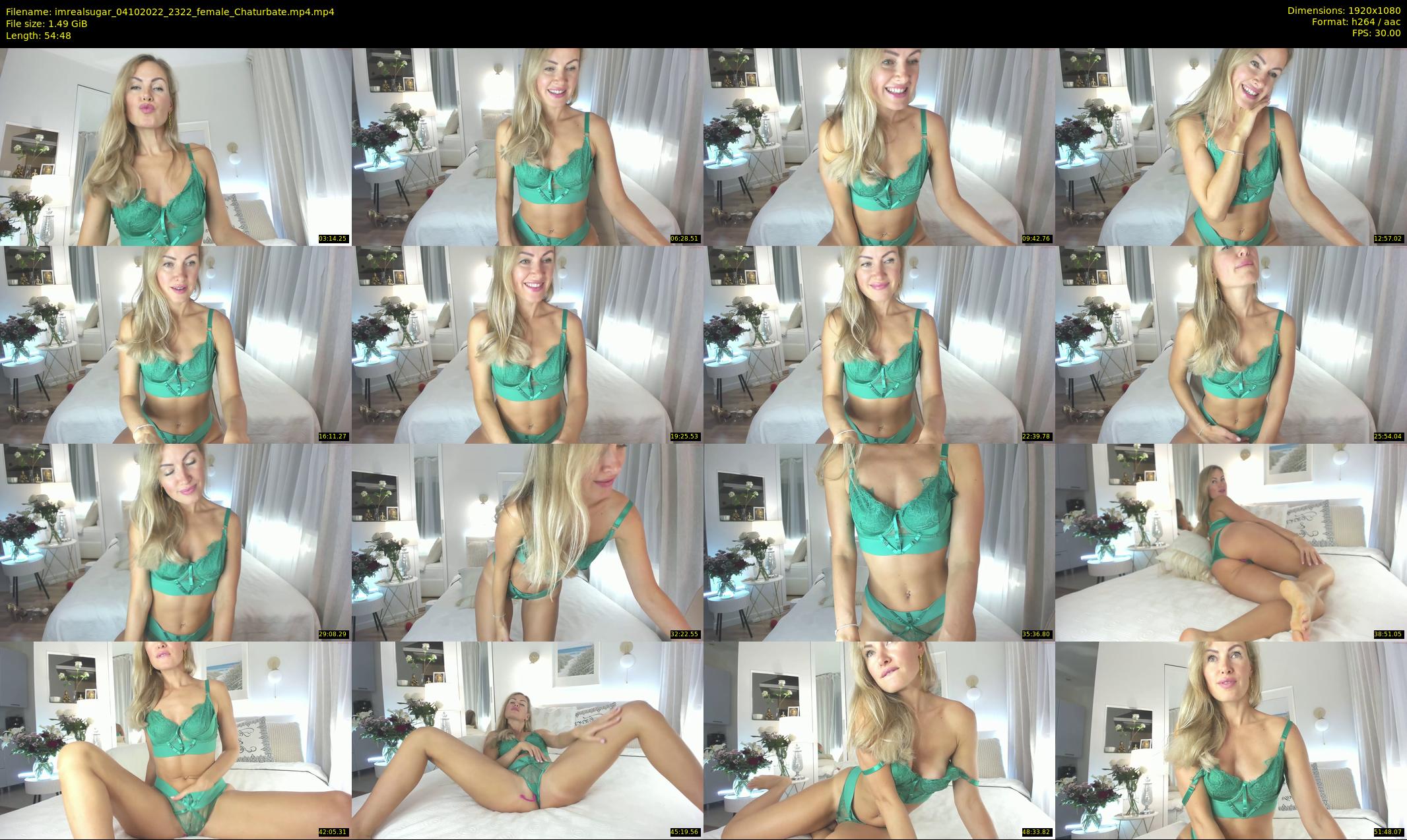 imrealsugar — 55 minute Chaturbate female cam show recording, 1080p, Oct 4, 2022