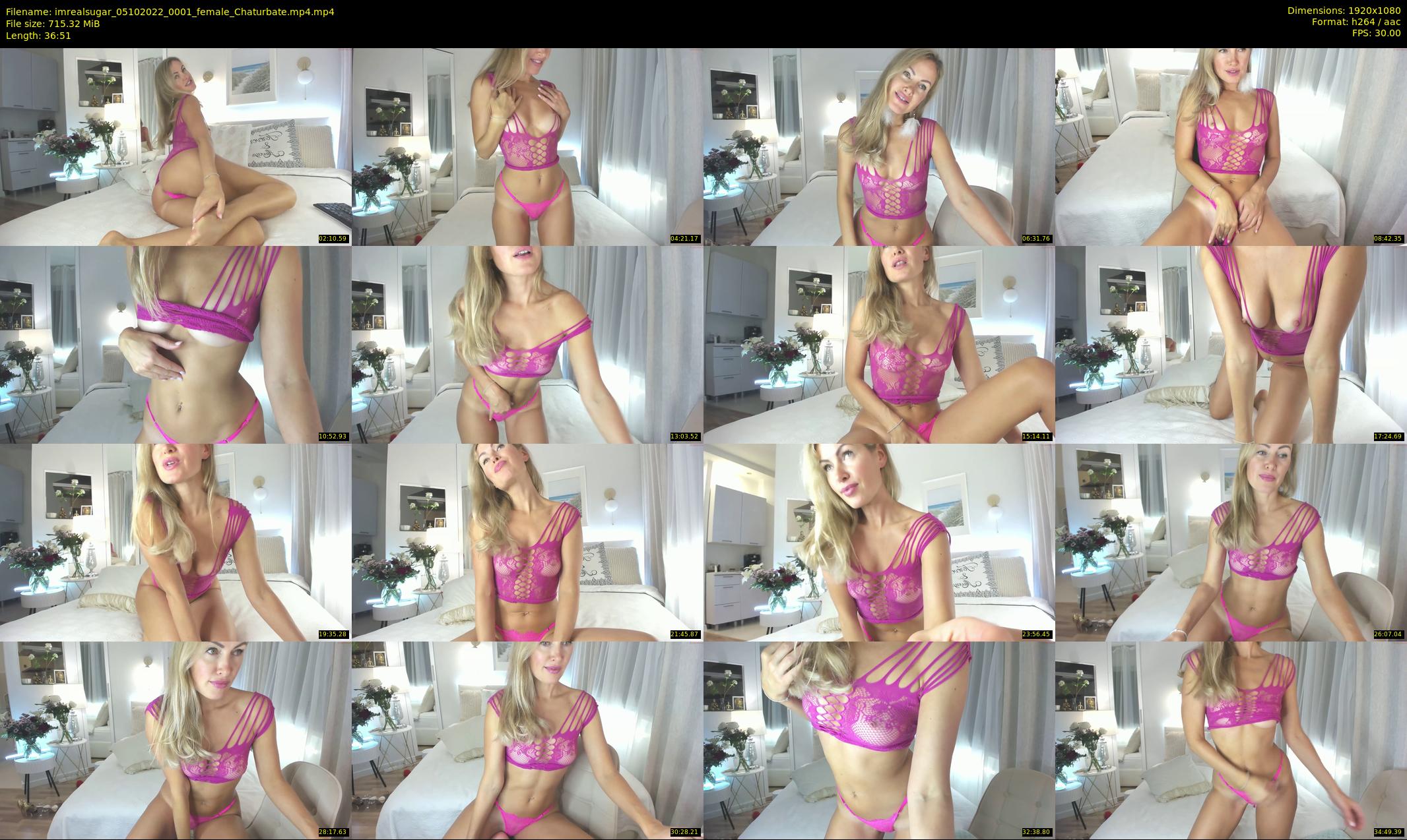 imrealsugar — 37 minute Chaturbate female cam show recording, 1080p, Oct 5, 2022