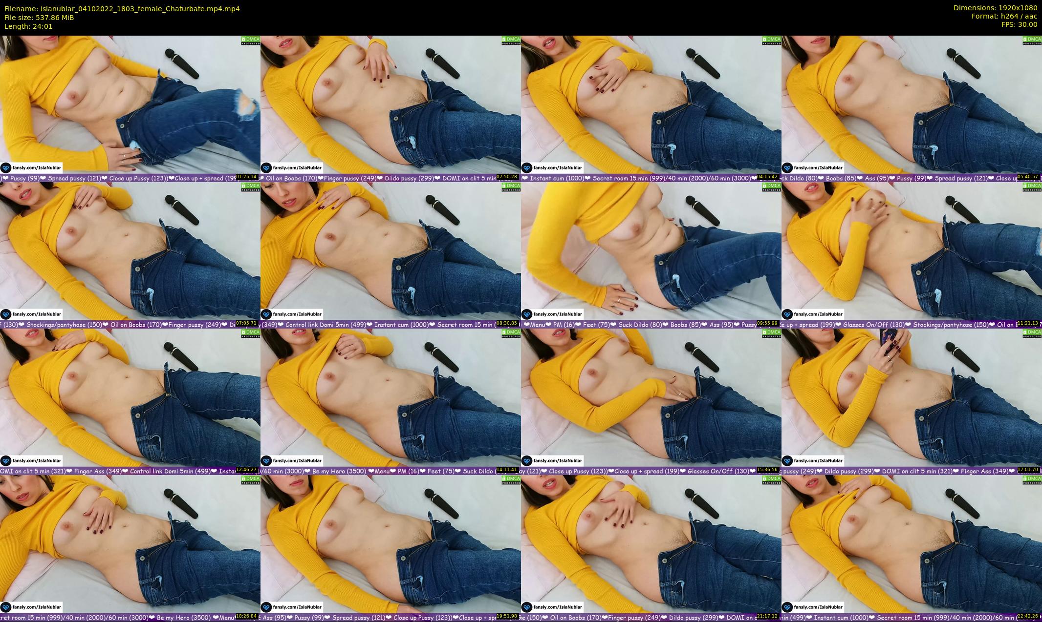islanublar — 25 minute Chaturbate female cam show recording, 1080p, Oct 4, 2022