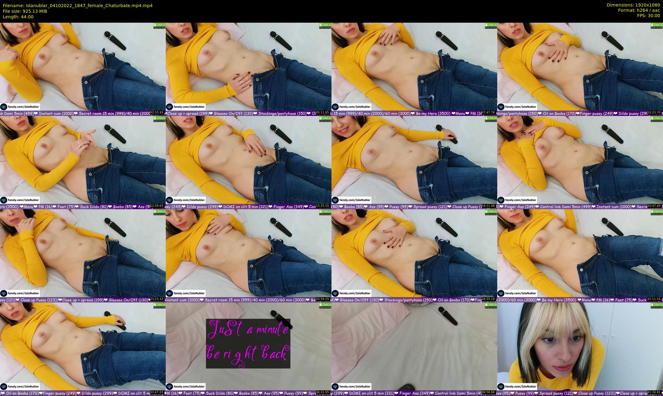 islanublar — 44 minute Chaturbate female cam show recording, 1080p, Oct 4, 2022