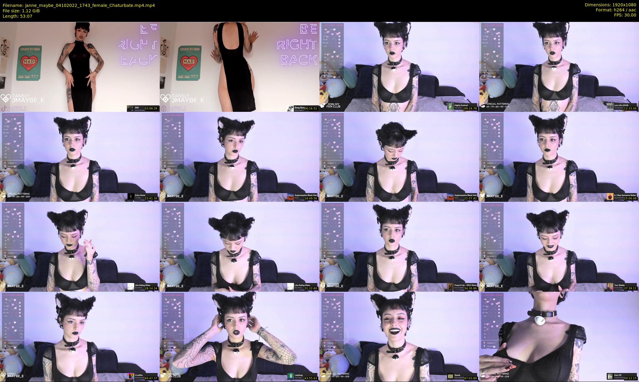 janne_maybe — 54 minute Chaturbate female cam show recording, 1080p, Oct 4, 2022
