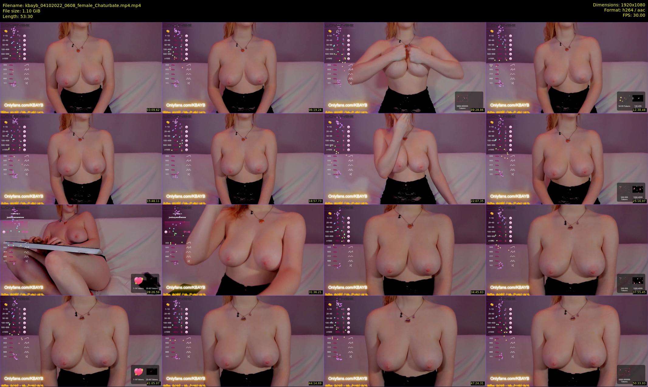kbayb — 54 minute Chaturbate female cam show recording, 1080p, Oct 4, 2022