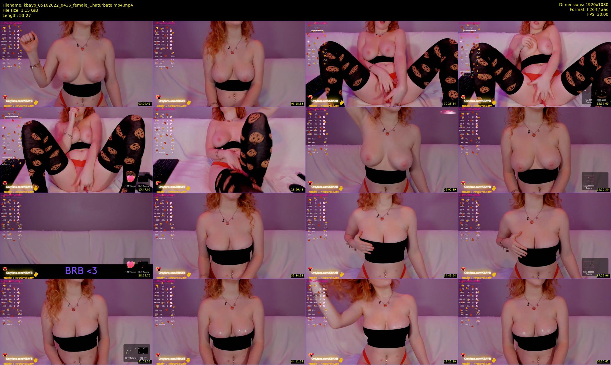 kbayb — 54 minute Chaturbate female cam show recording, 1080p, Oct 5, 2022