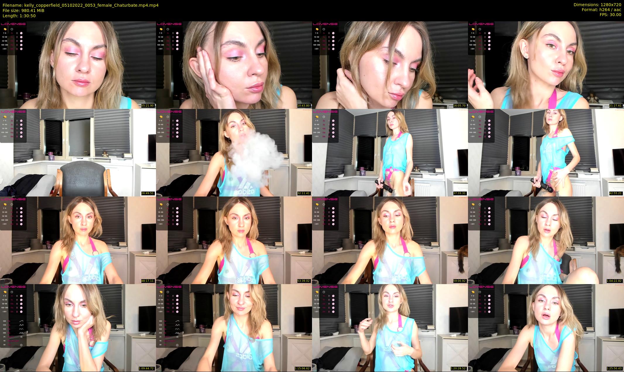 kelly_copperfield — 91 minute Chaturbate female cam show recording, 720p, Oct 5, 2022