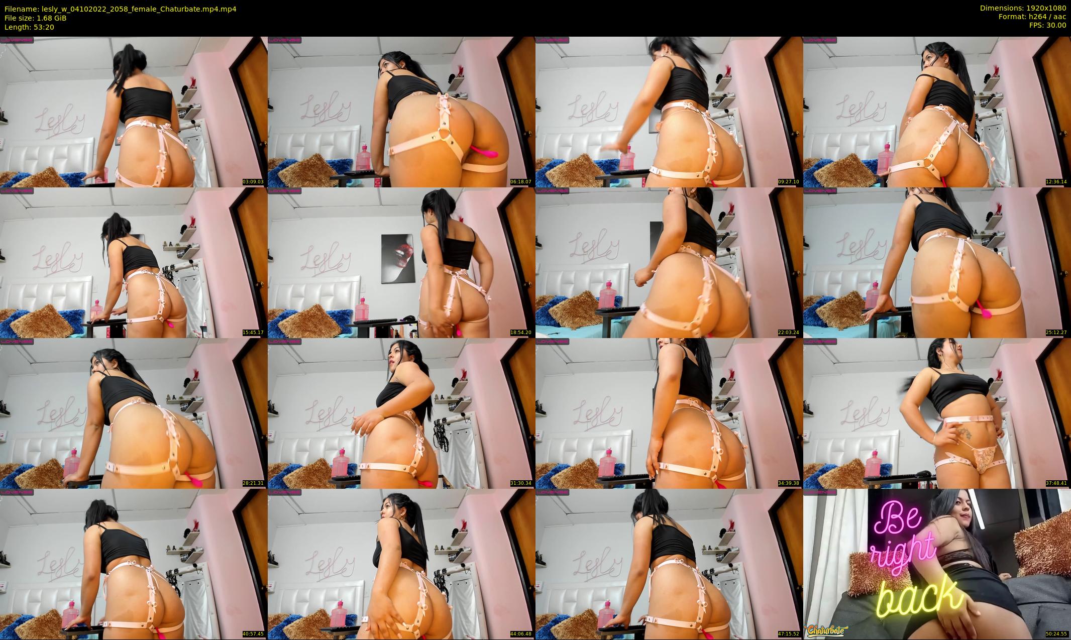 lesly_w — 54 minute Chaturbate female cam show recording, 1080p, Oct 4, 2022