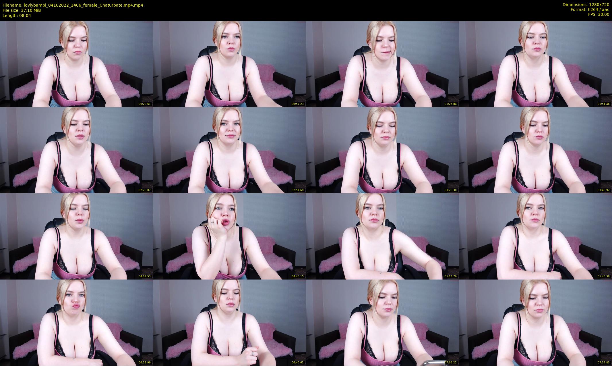 lovlybambi — 9 minute Chaturbate female cam show recording, 720p, Oct 4, 2022