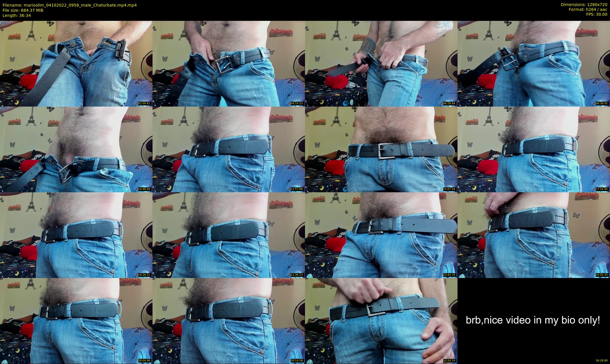 marioslim — 37 minute Chaturbate male cam show recording, 720p, Oct 4, 2022