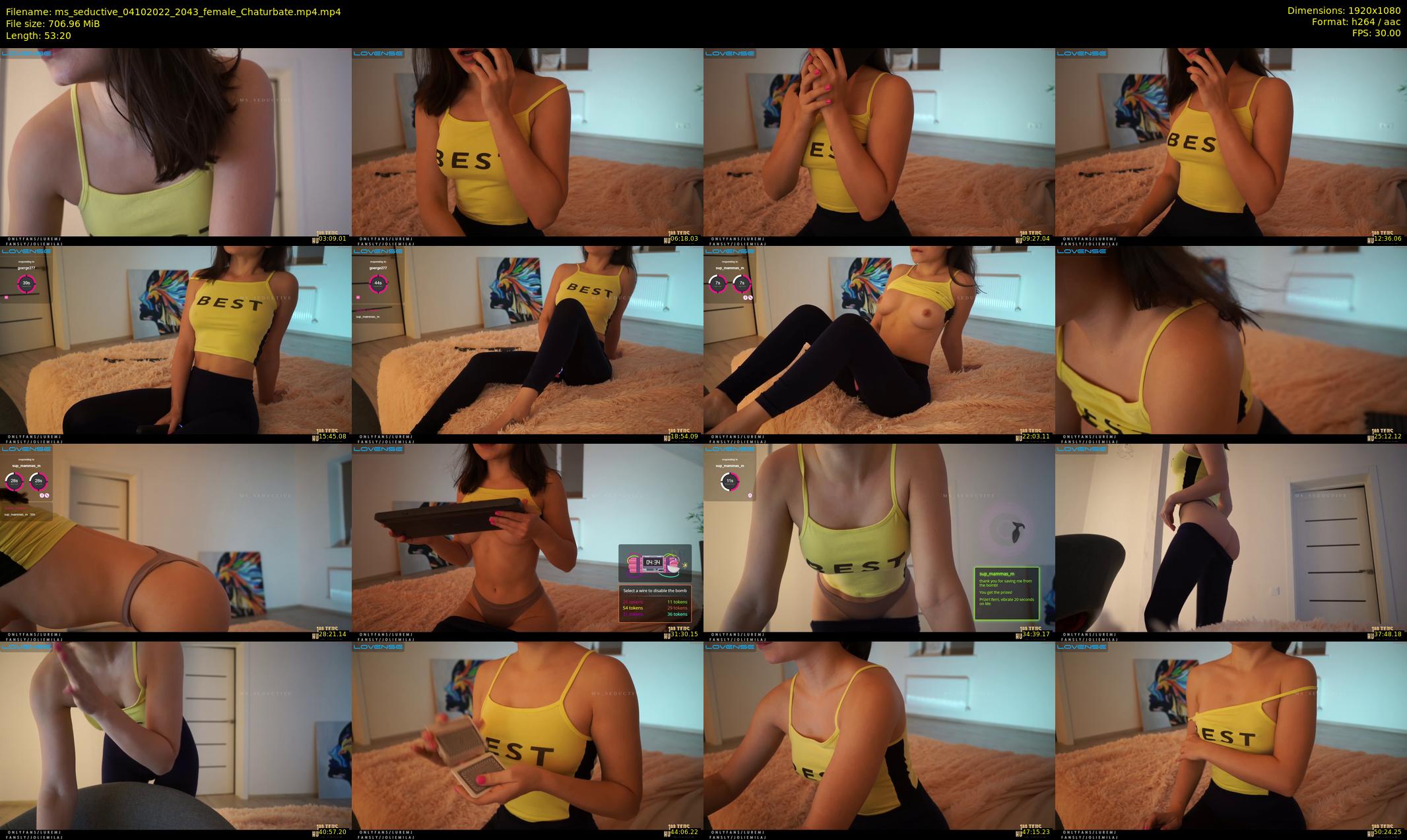 ms_seductive — 54 minute Chaturbate female cam show recording, 1080p, Oct 4, 2022