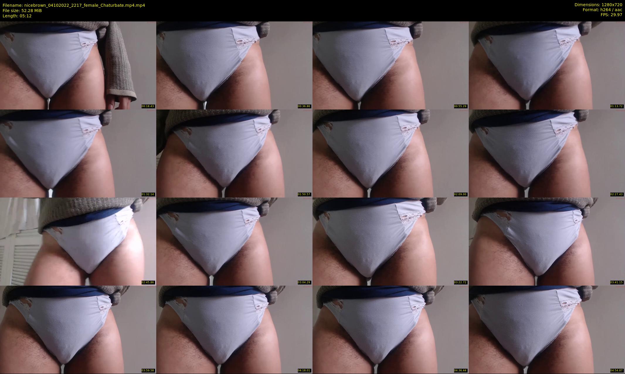 nicebrown — 6 minute Chaturbate female cam show recording, 720p, Oct 4, 2022