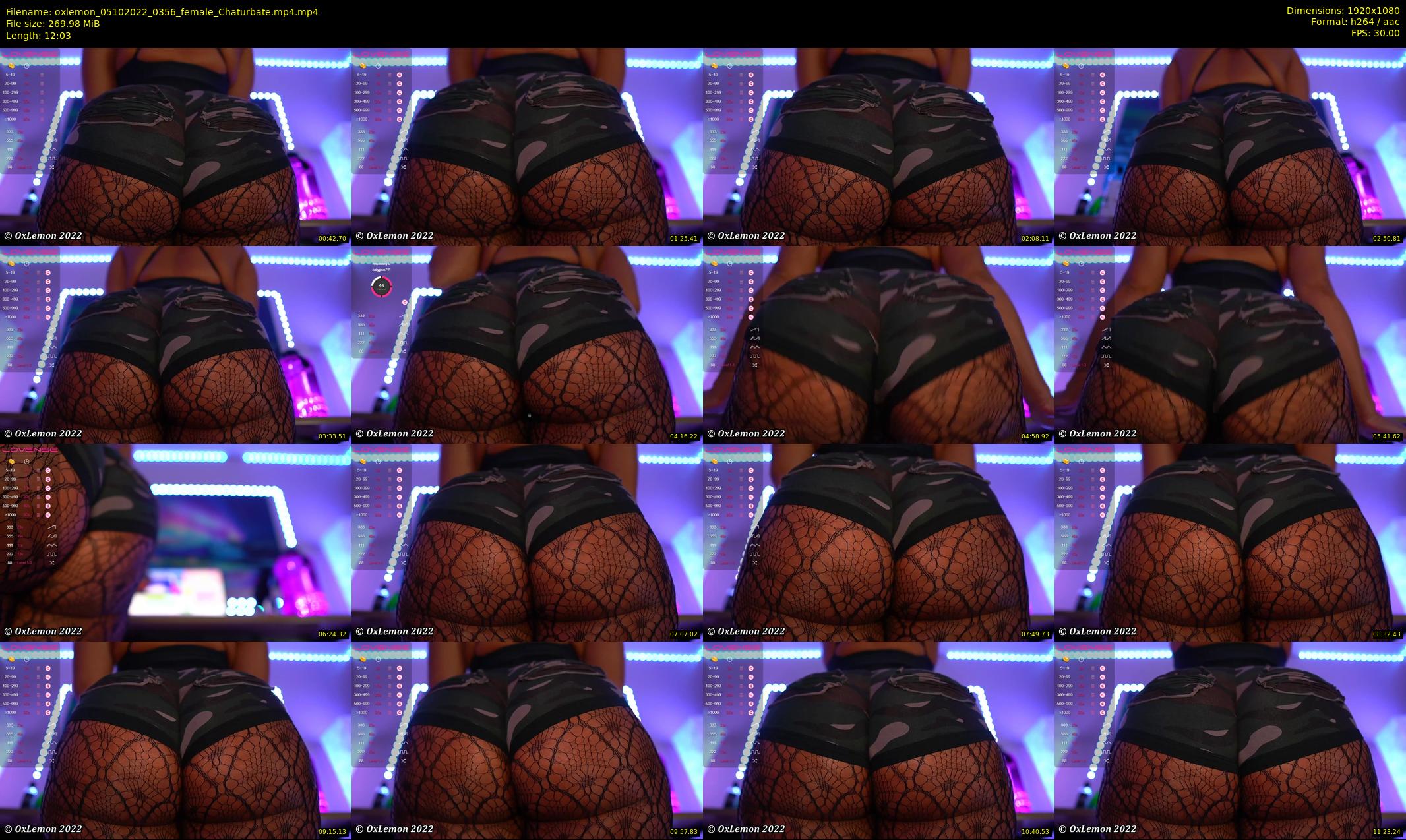 oxlemon — 13 minute Chaturbate female cam show recording, 1080p, Oct 5, 2022