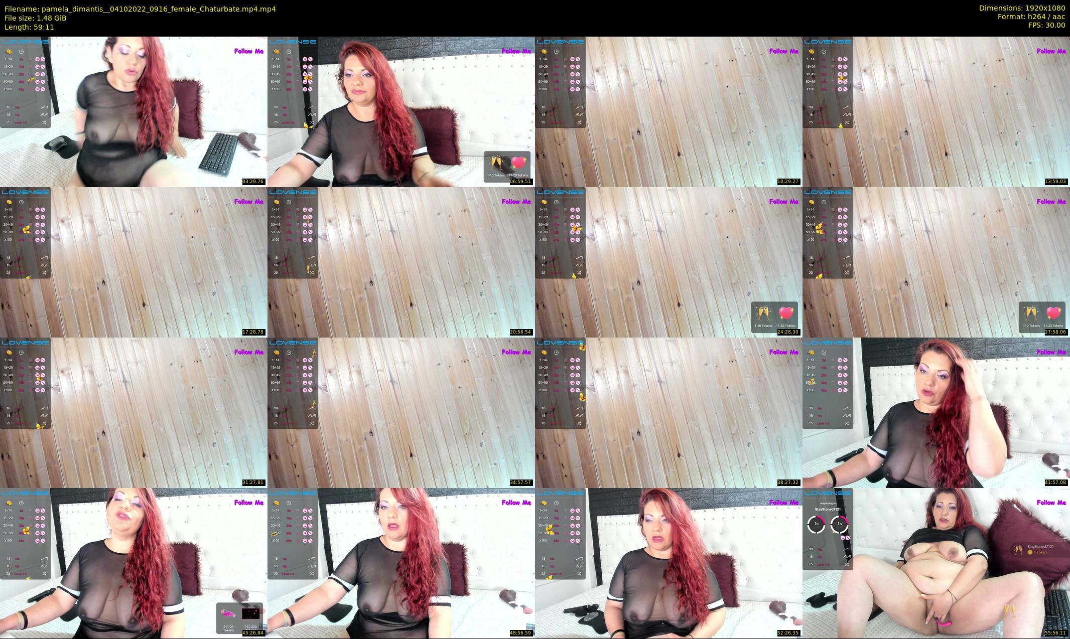 pamela_dimantis_ — 60 minute Chaturbate female cam show recording, 1080p, Oct 4, 2022