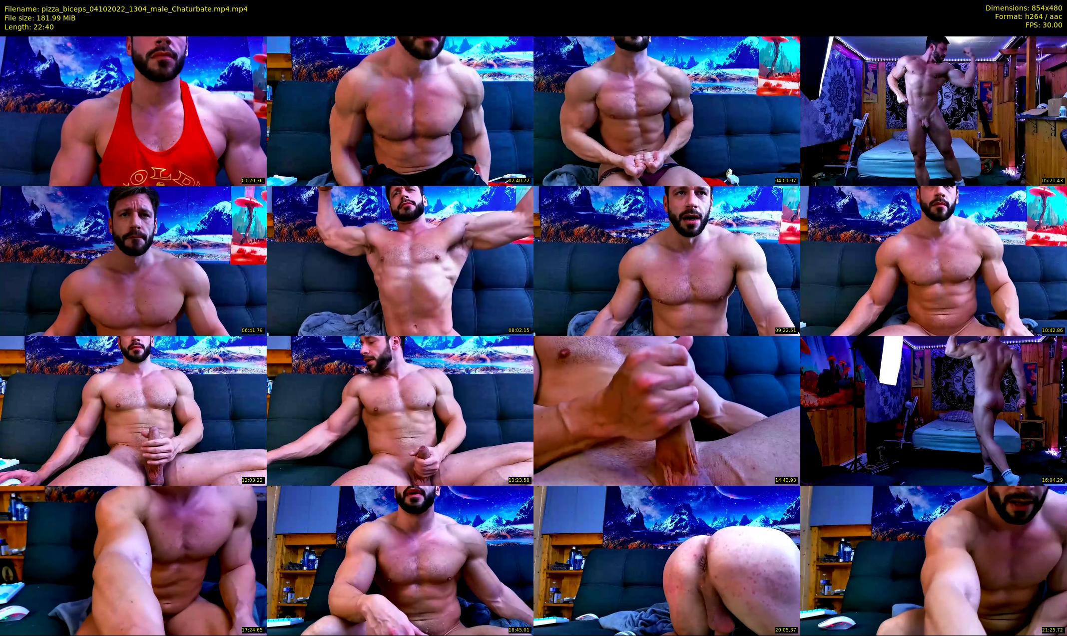pizza_biceps — 23 minute Chaturbate male cam show recording, 480p, Oct 4, 2022