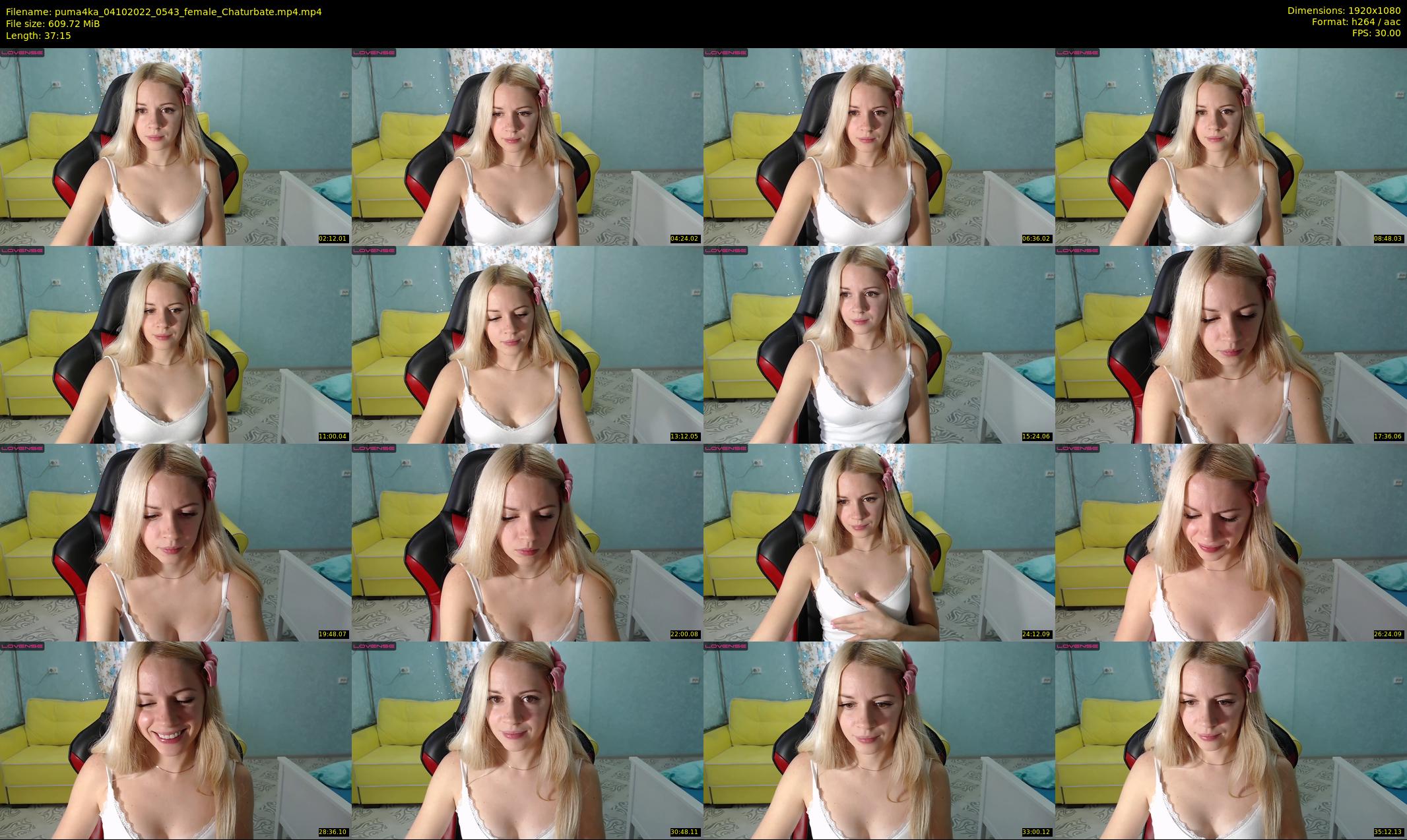 puma4ka — 38 minute Chaturbate female cam show recording, 1080p, Oct 4, 2022