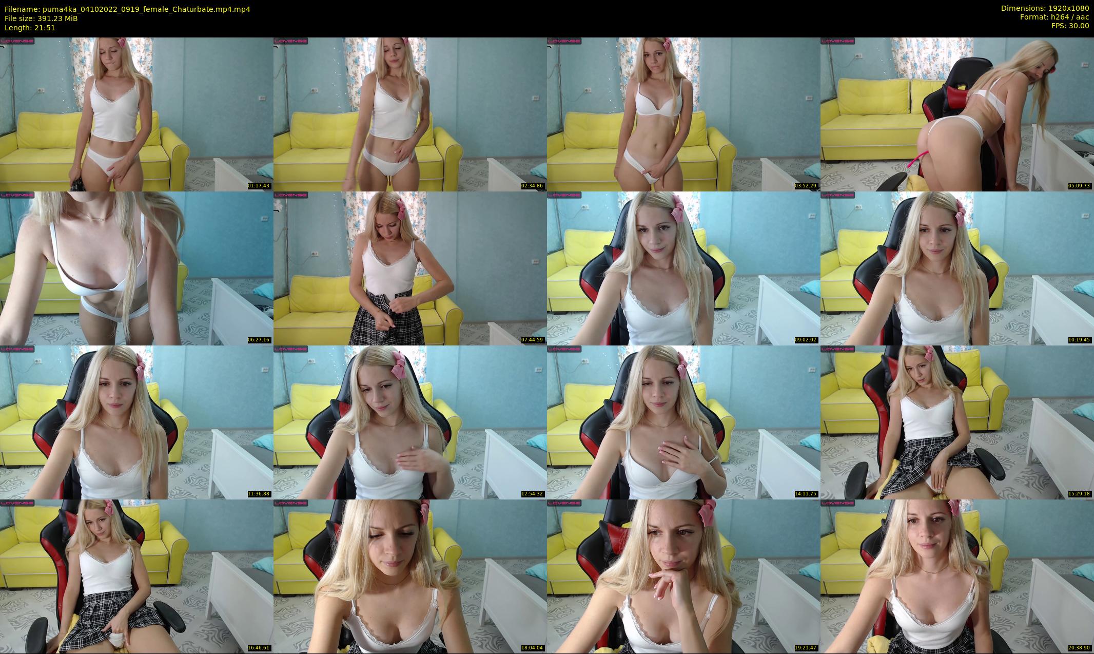 puma4ka — 22 minute Chaturbate female cam show recording, 1080p, Oct 4, 2022