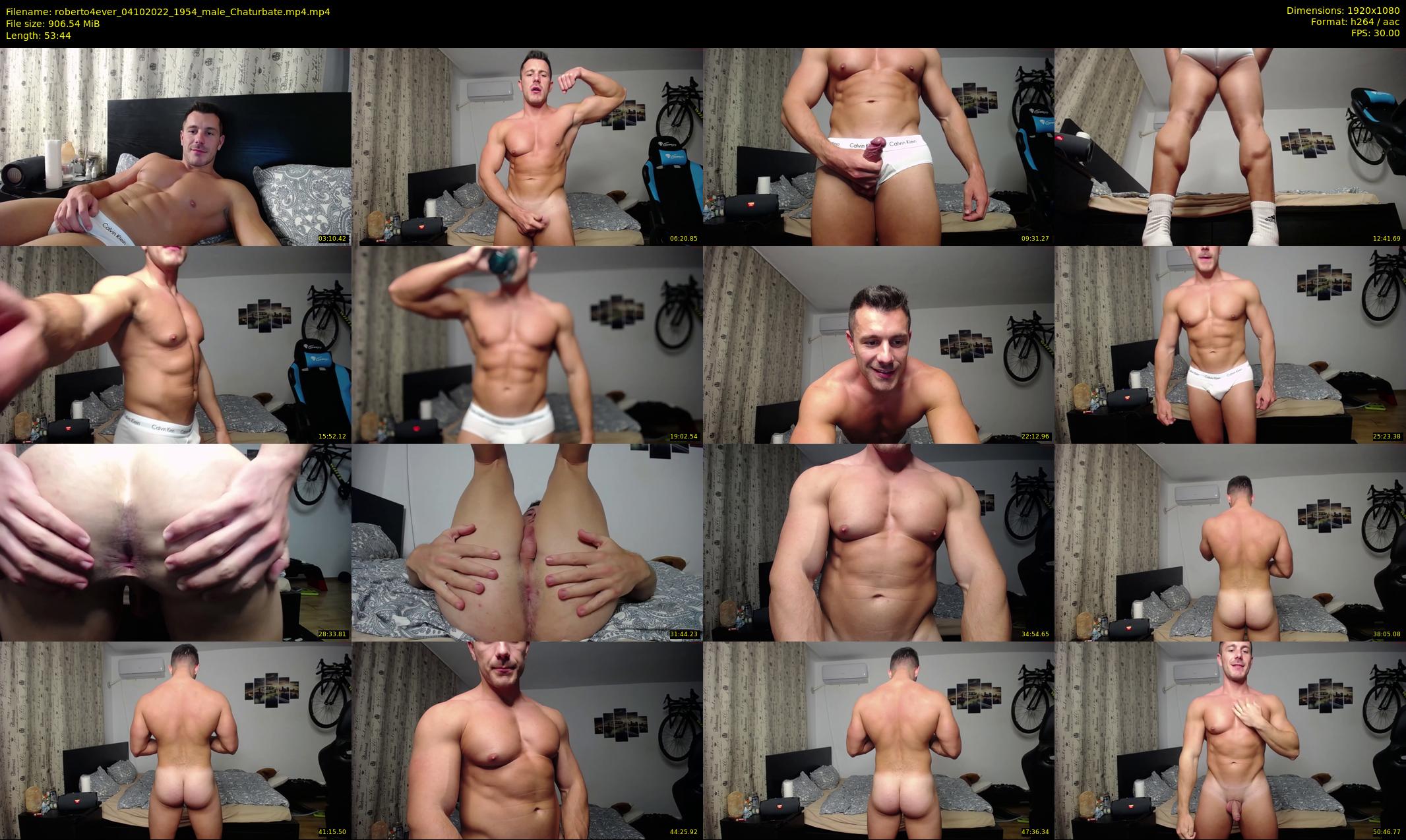 roberto4ever — 54 minute Chaturbate male cam show recording, 1080p, Oct 4, 2022