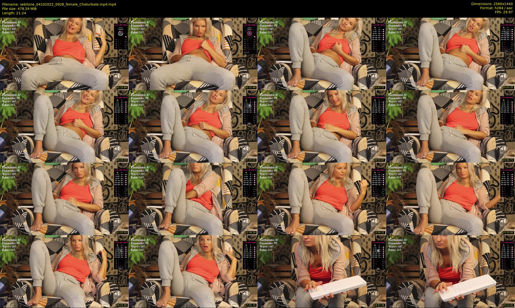 sebilone — 22 minute Chaturbate couple cam show recording, 1080p, Oct 4, 2022