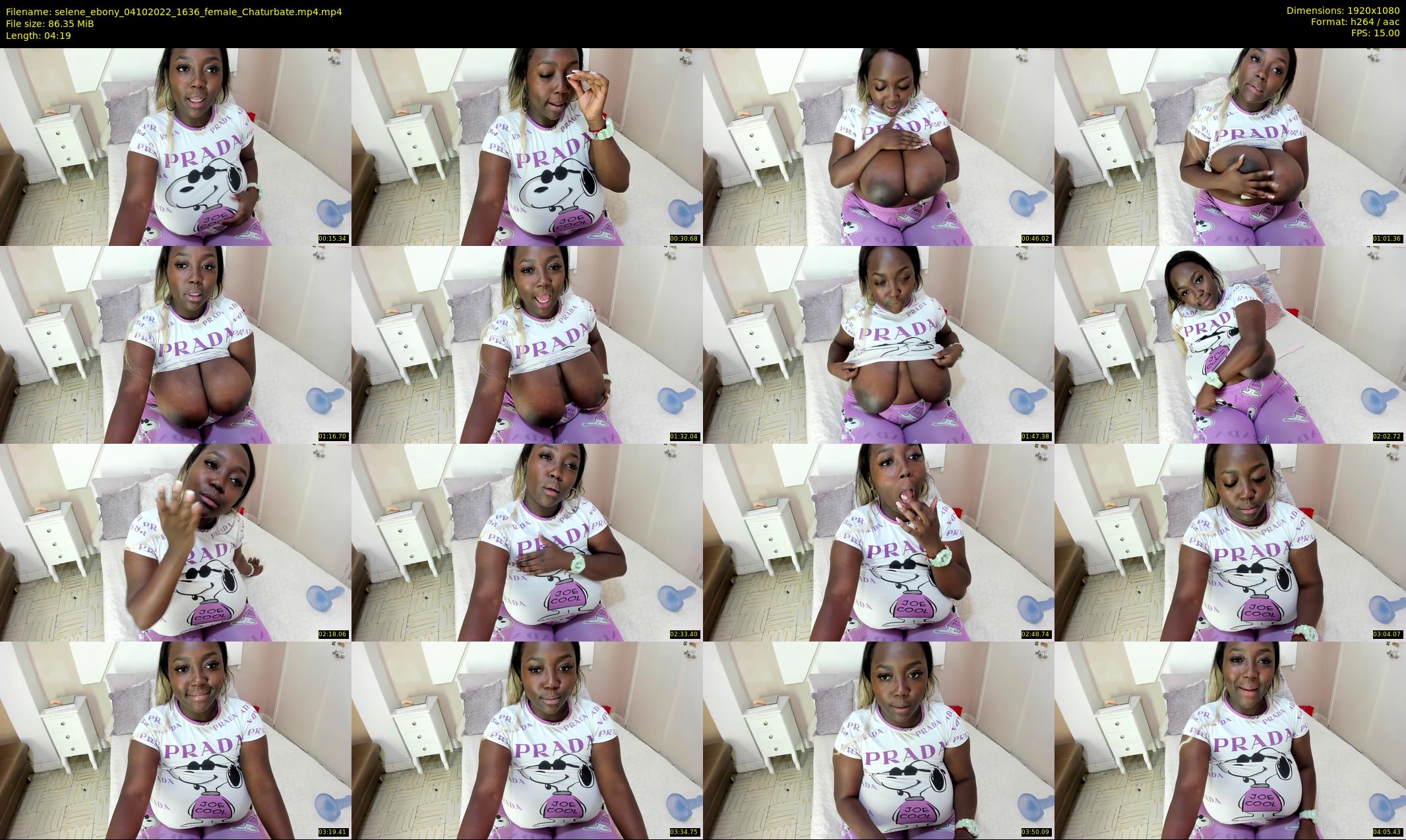selene_ebony — 5 minute Chaturbate female cam show recording, 1080p, Oct 4, 2022