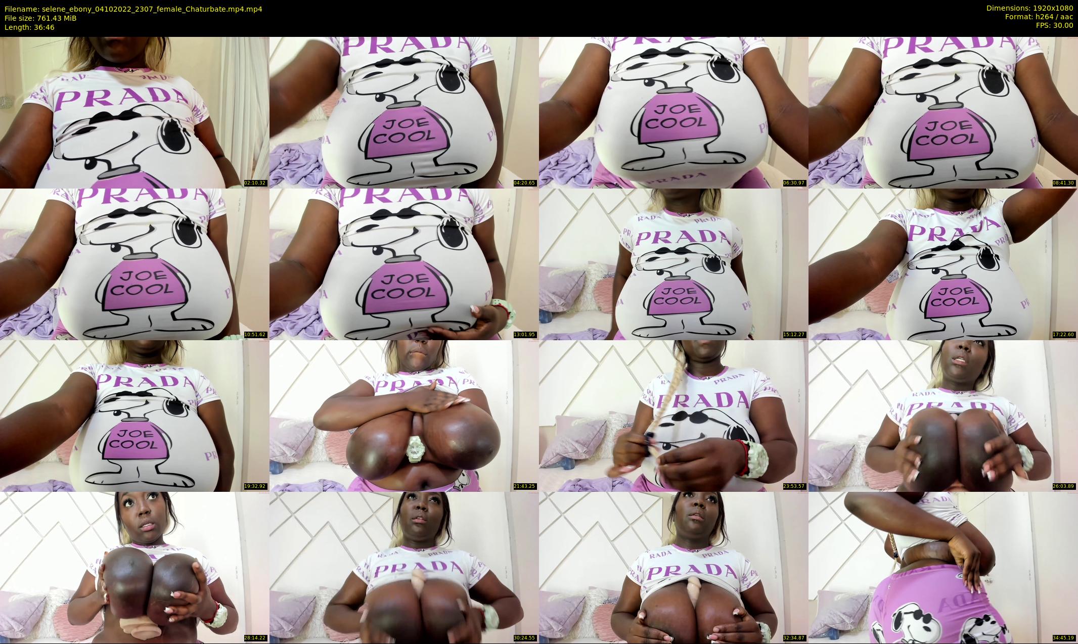 selene_ebony — 37 minute Chaturbate female cam show recording, 1080p, Oct 4, 2022