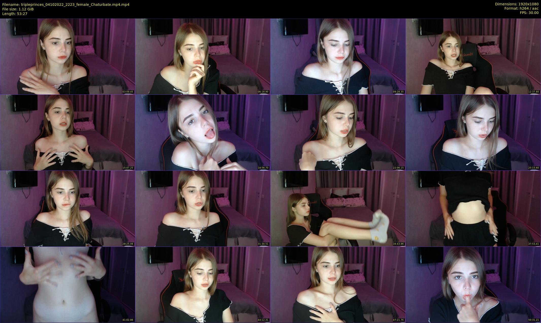 tripleprinces — 54 minute Chaturbate female cam show recording, 1080p, Oct 4, 2022